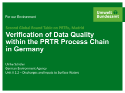 2 PRTR process chain in Germany