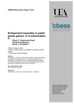 Endowment inequality in public goods games: A re-examination