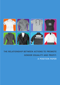 The relationship between actions to promote gender