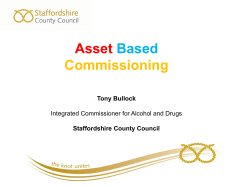 Asset Based Commissioning Tony Bullock