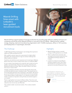 Maersk Drilling - LinkedIn Business Solutions
