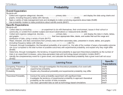 Grade 8 Probability