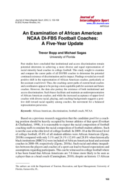 An Examination of African American NCAA DI