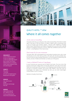 Fact Sheet - Nordic Choice Hotels