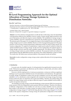 Bi-Level Programming Approach for the Optimal Allocation of