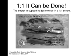1:1 It Can be Done - Hays High Indians
