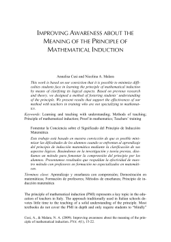 improving awareness about the meaning of the principle of