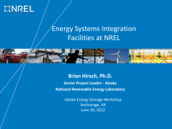 NREL`s Energy Systems Integration Facilities