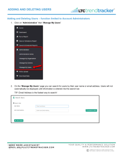 ADDING AND DELETING USERS
