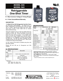 Retriggerable One-Shot Timer