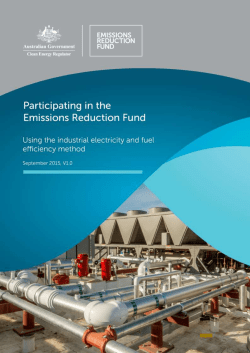 A guide to using the industrial electricity and fuel efficiency method