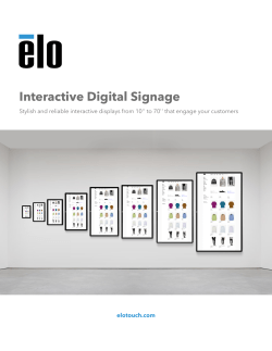 Interactive Digital Signage