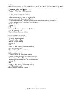Economics Today, 16e (Miller)
