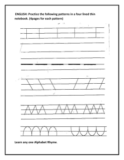 Holiday Home work Pre. N.C - Knowledge Park A School, Rudrapur