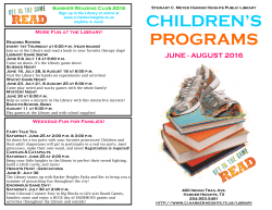 children`s programs - City of Harker Heights