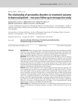 The relationship of personality disorders to treatment outcome in