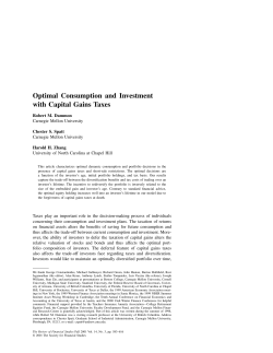 Optimal Consumption and Investment with Capital Gains Taxes