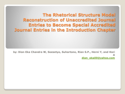 The Rhetorical Structure Model Reconstruction of Unaccredited