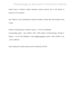 Family history of diabetes mellitus determines insulin sensitivity and