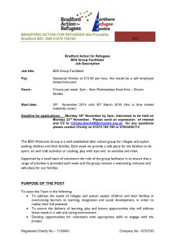 bradford action for refugees