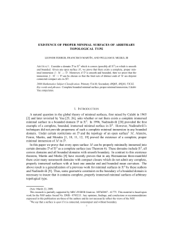 EXISTENCE OF PROPER MINIMAL SURFACES OF ARBITRARY