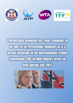 Partnership proposal for your company to be one of six Presenting