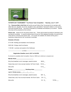 Father`s Day Tournament