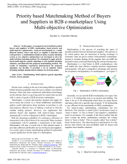 Priority based Matchmaking Method of Buyers and