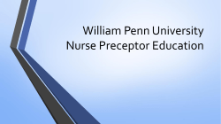 Nursing Preceptor Agreement