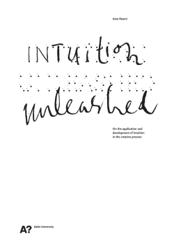 On the application and development of intuition in the creative