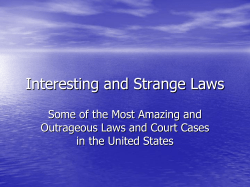 Interesting Laws Game of Interesting Laws of Various States