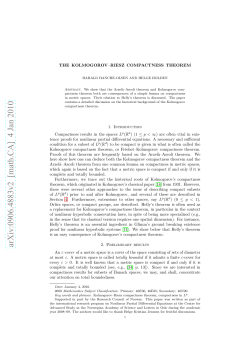 The Kolmogorov-Riesz compactness theorem