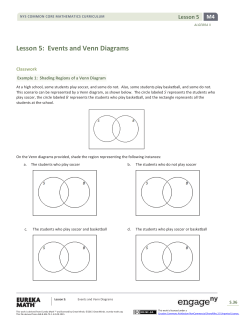 Algebra II Module 4, Topic A, Lesson 5: Student Version