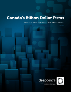Canada`s Billion Dollar Firms