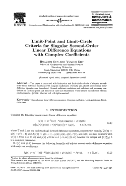 Limit-Point and Limit-Circle Criteria for Singular