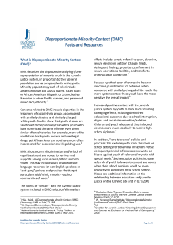 DMC - The Coalition for Juvenile Justice