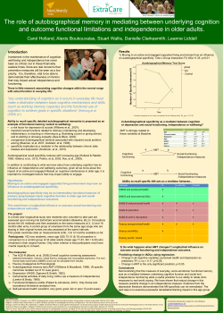 The role of autobiographical memory in mediating between