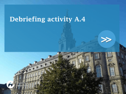 The division of labour and cooperation between Danmarks
