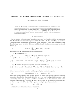GRADIENT FLOWS FOR NON-SMOOTH INTERACTION