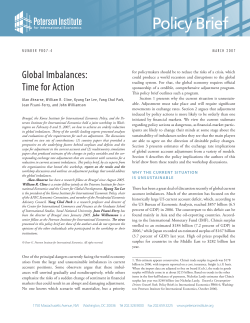 Global Imbalances: Time for Action