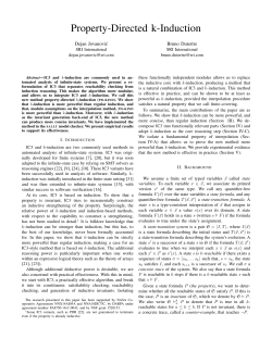 Property-Directed k-Induction - SRI International Computer Science