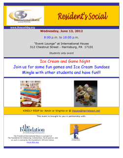 Ice Cream and Game Night Join us for some fun games and Ice