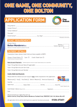 one game, one community, one bolton