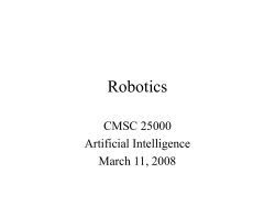 Robotics - classes.cs.uchicago.edu