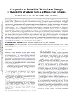 Computation of Probability Distribution of Strength of Quasibrittle