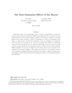 The State-Dependent Effects of Tax Shocks