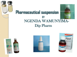 Pharmaceutical suspension_Rajat (By:Mr. Rajat Sayyed)