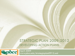 Strategic Plan 2009-2012