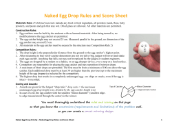 Naked Egg Drop Rules and Score Sheet
