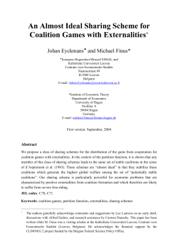 An Almost Ideal Sharing Scheme for Coalition